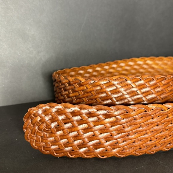 Micheal Kors Brown Woven Charm Belt - Picture 2 of 16